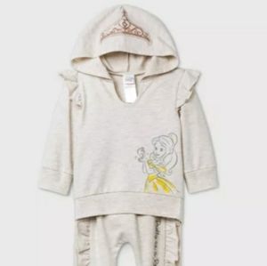 Baby Girls' Disney Princess Belle Long Sleeve Flee